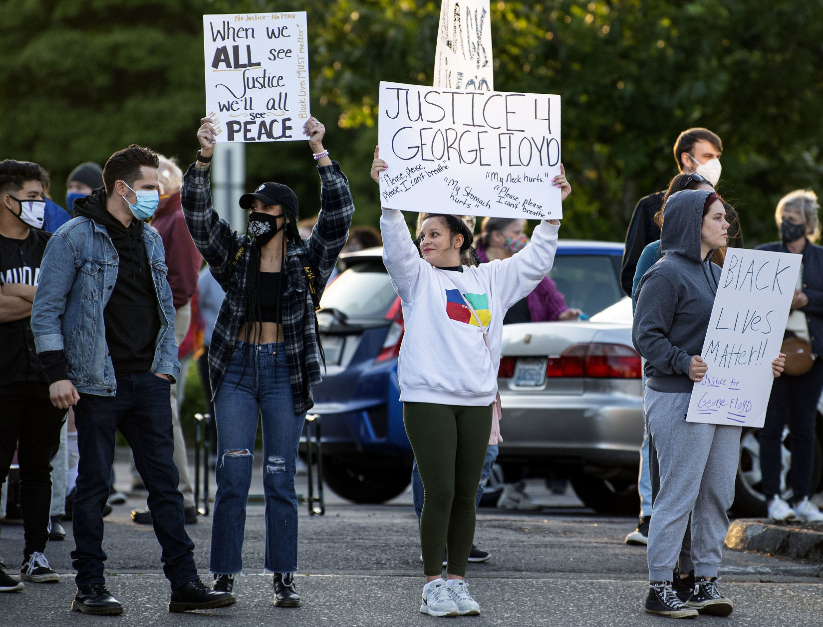 Sign waving